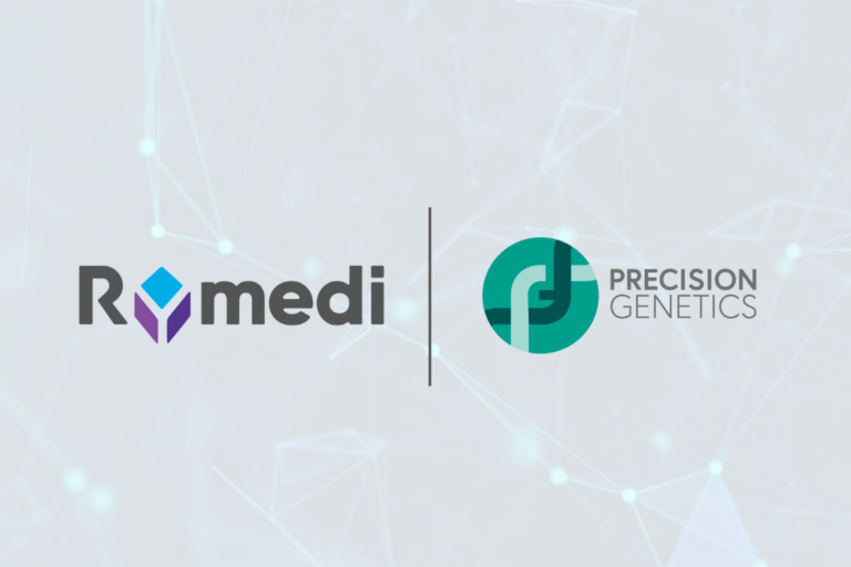 Logos for Rymedi and Precision Genetics